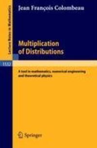 Cover: 9783540562887 | Multiplication of Distributions | Jean F. Colombeau | Taschenbuch | x