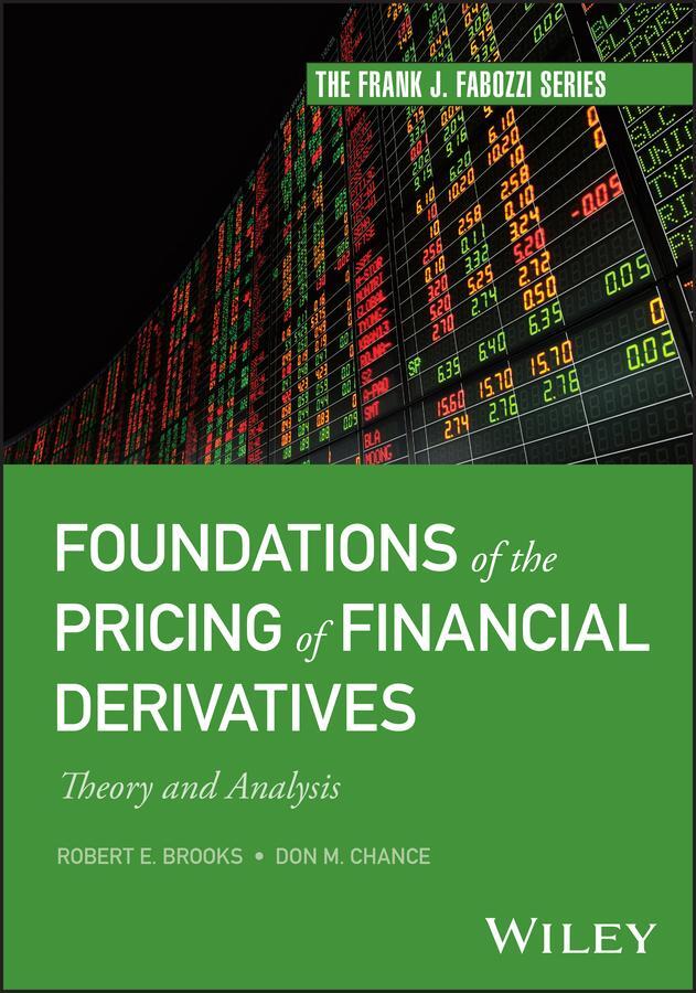Cover: 9781394179657 | Foundations of the Pricing of Financial Derivatives | Chance (u. a.)
