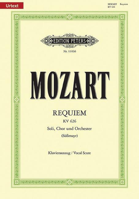 Cover: 9790014107864 | Requiem d-Moll KV 626 / SmWV 105 / URTEXT | Wolfgang Amadeus Mozart