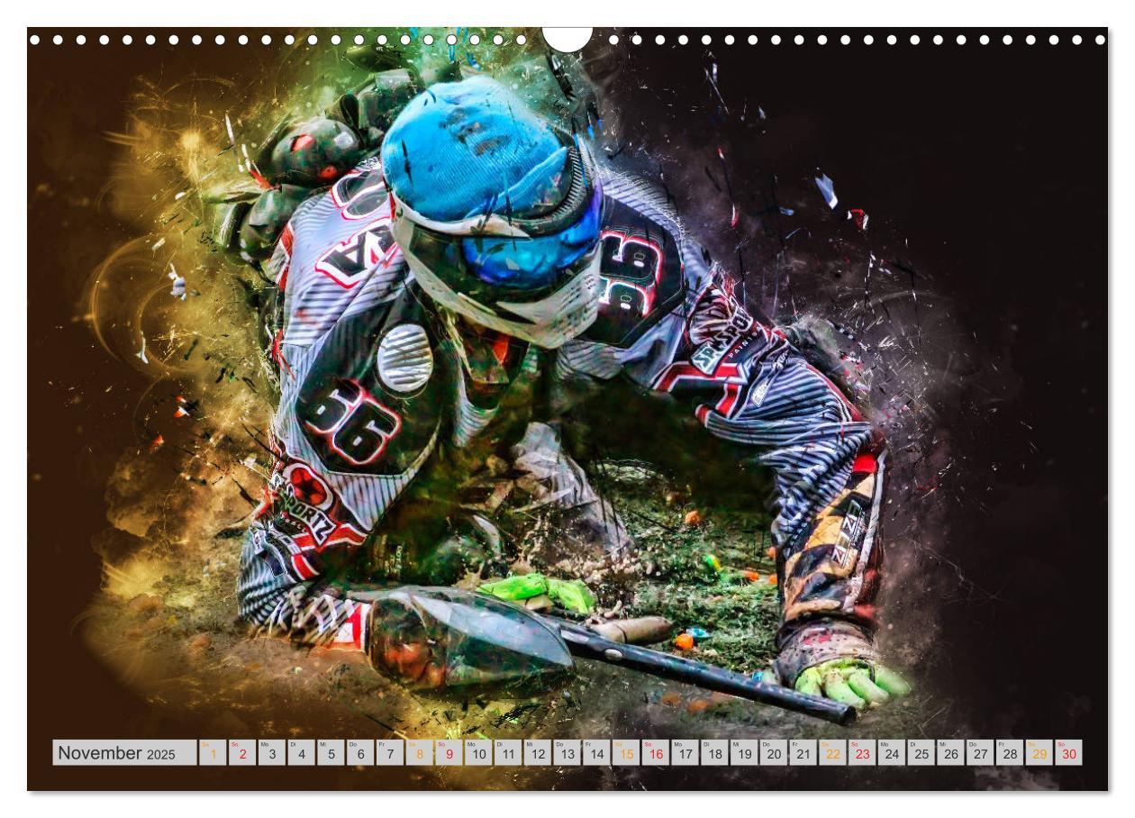 Bild: 9783435387434 | Paintball - extrem cool (Wandkalender 2025 DIN A3 quer), CALVENDO...