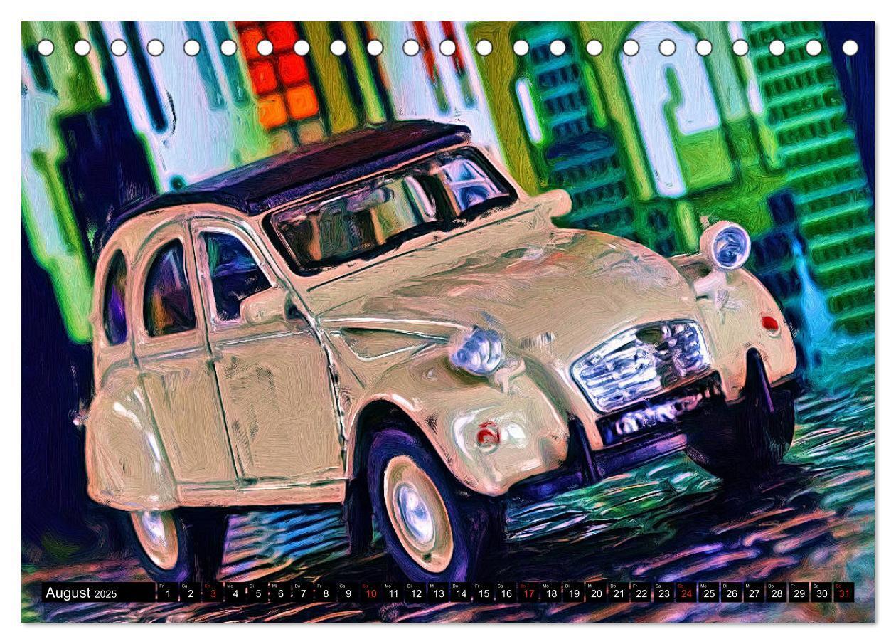 Bild: 9783435280384 | 70 Jahre 2CV (Tischkalender 2025 DIN A5 quer), CALVENDO Monatskalender