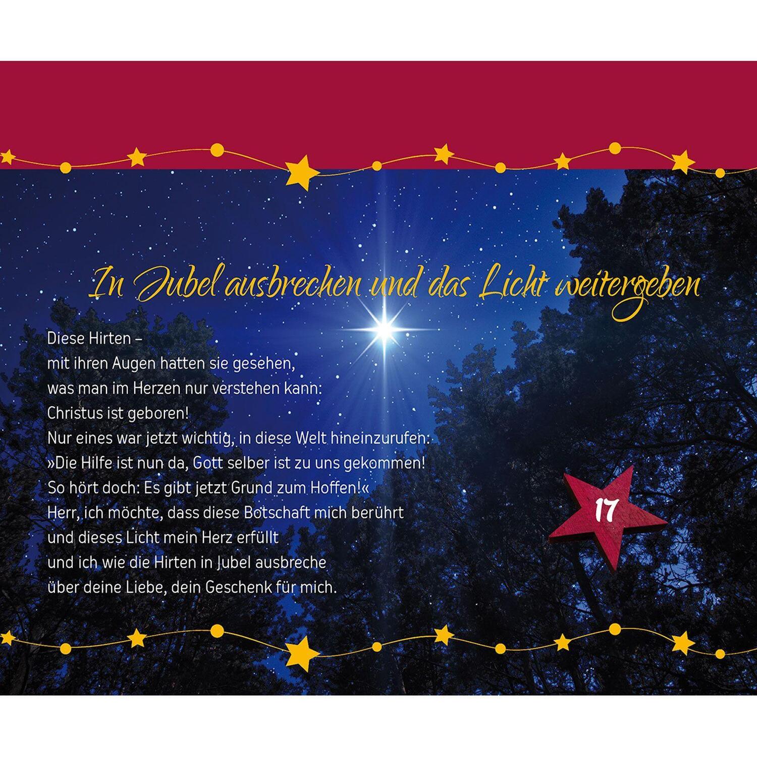 Bild: 9783842978317 | Seht, es leuchtet sein Stern | Adventskalender | Ruth Heil | Kalender
