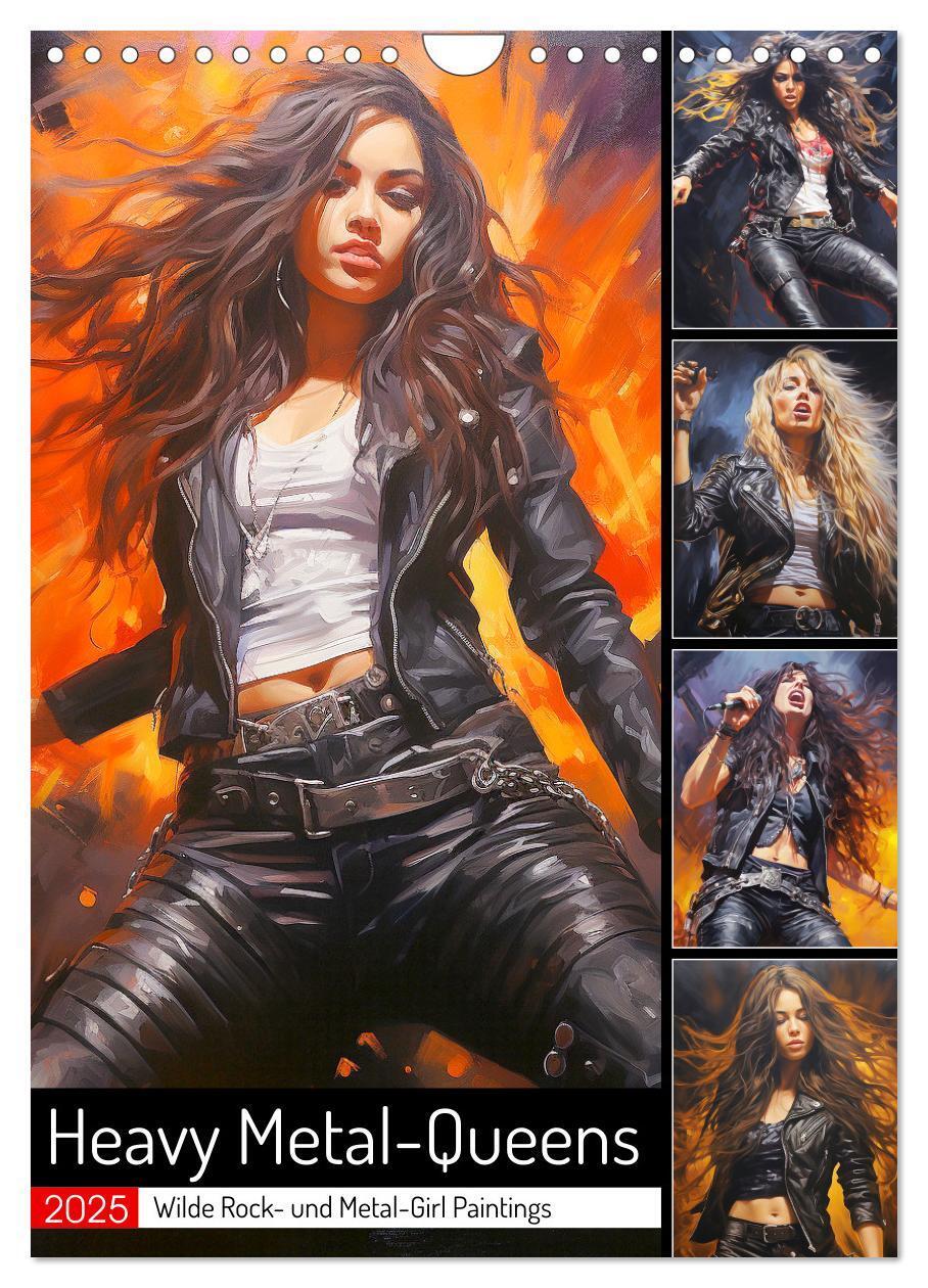 Cover: 9783435859559 | Heavy Metal-Queens. Wilde Rock- und Metal-Girl Paintings...