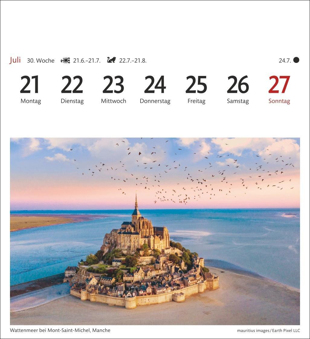 Bild: 9783840034794 | Bretagne &amp; Normandie Sehnsuchtskalender 2025 - Wochenkalender mit...