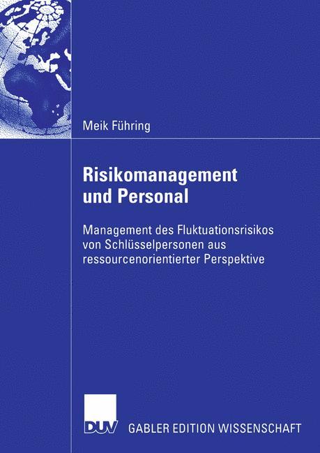 Cover: 9783835005556 | Risikomanagement und Personal | Meik Führing | Taschenbuch | Paperback