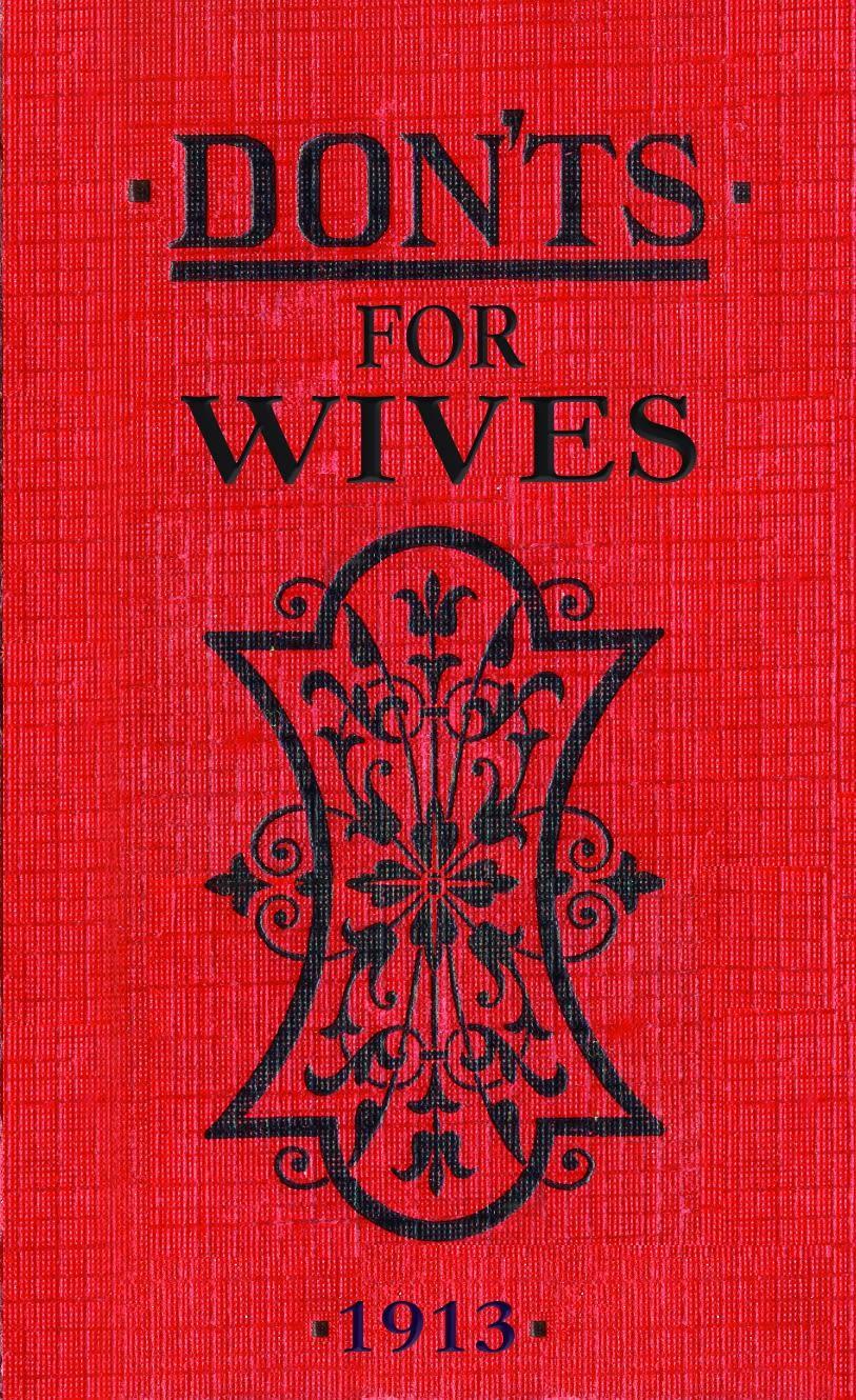 Cover: 9780713687903 | Don'ts for Wives | Blanche Ebbutt | Buch | Don'ts | Gebunden | 2008