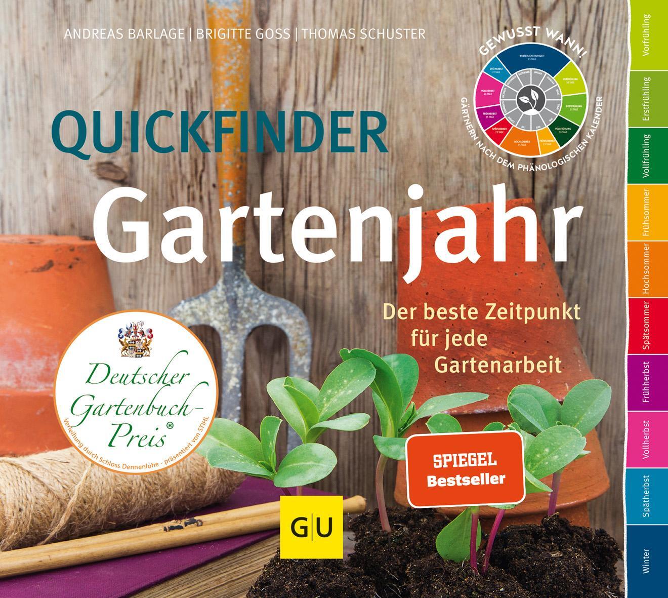 Cover: 9783833853982 | Quickfinder Gartenjahr | Der beste Zeitpunkt für jede Gartenarbeit