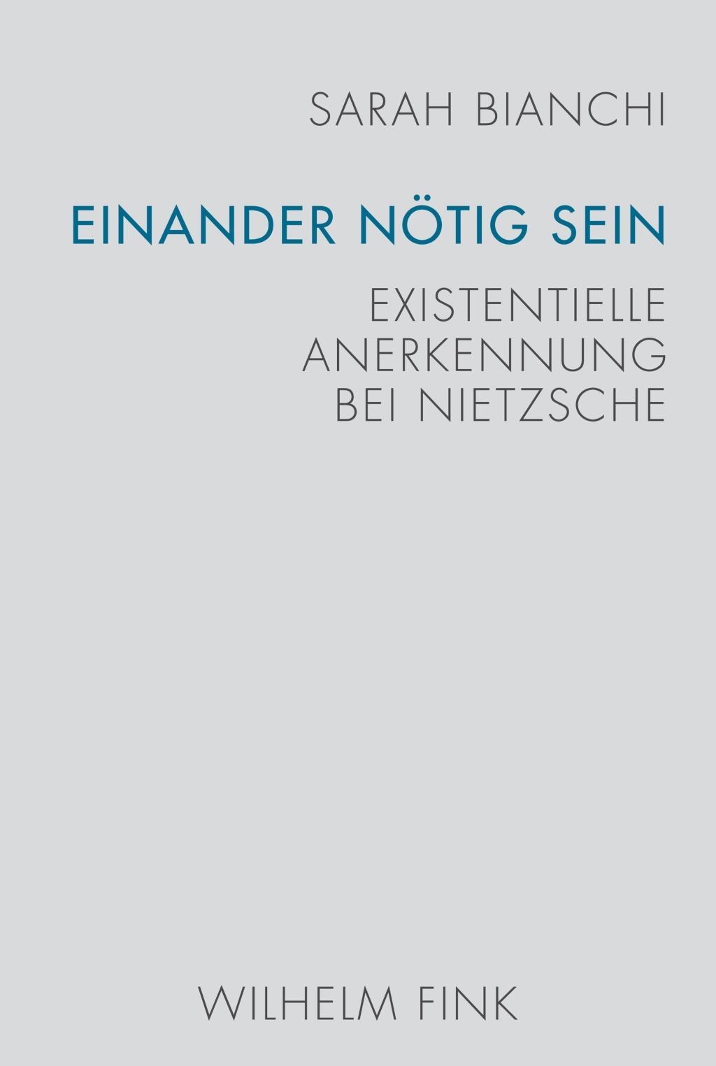 Cover: 9783770560899 | Einander nötig sein | Existentielle Anerkennung bei Nietzsche | Buch