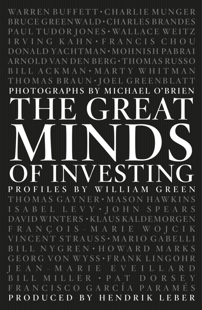 Cover: 9783898799249 | The Great Minds of Investing | William Green | Buch | 144 S. | 2015