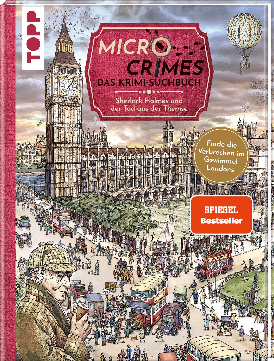 Cover: 9783772480843 | Micro Crimes. Das Krimi-Suchbuch. Sherlock Holmes und der Tod aus...