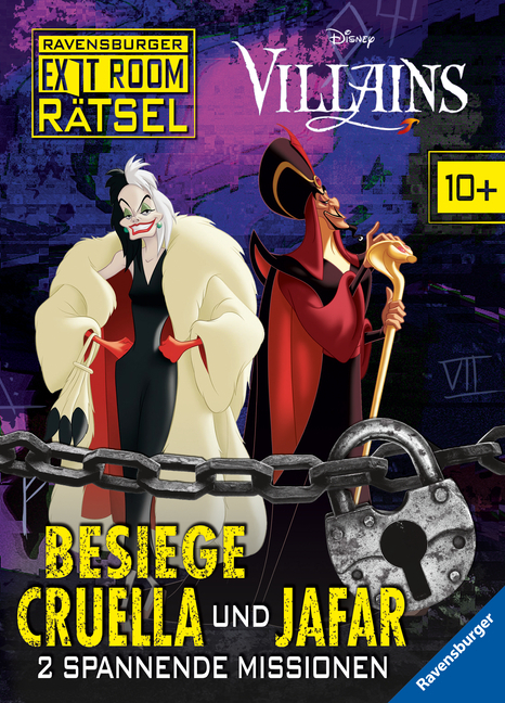 Cover: 9783473496464 | Ravensburger Exit Room Rätsel: Disney Villains - Besiege Cruella...