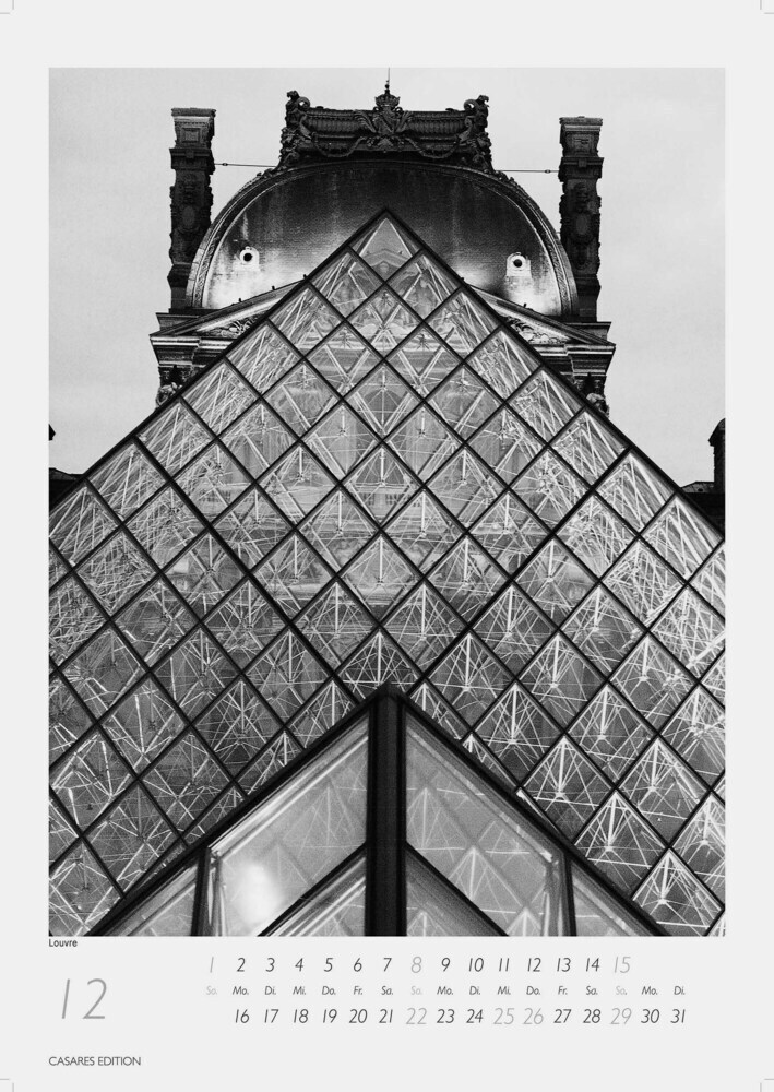 Bild: 9789918620326 | Paris schwarz-weiss 2024 S 29x21cm | H.W. Schawe | Kalender | 14 S.