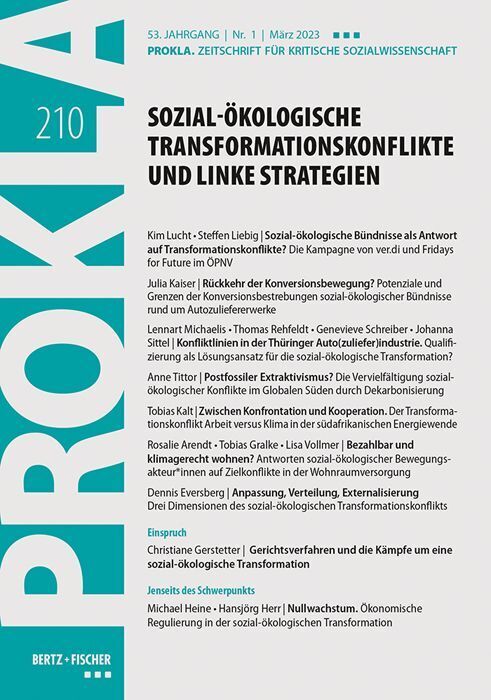 Cover: 9783865059109 | Sozial-ökologische Transformationskonflikte und linke Strategien