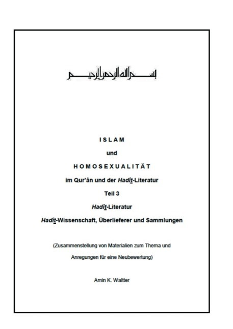 Cover: 9783732310517 | Islam und Homosexualität im Qur ân und der Hadît-Literatur | Waltter