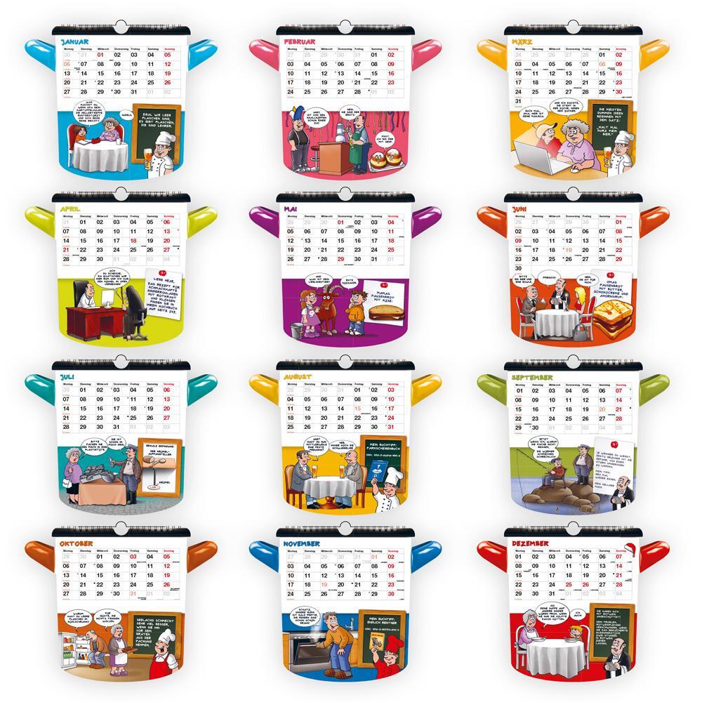 Bild: 9783988022226 | Trötsch Formkalender Der lustige Küchenkalender 2025 | KG | Kalender