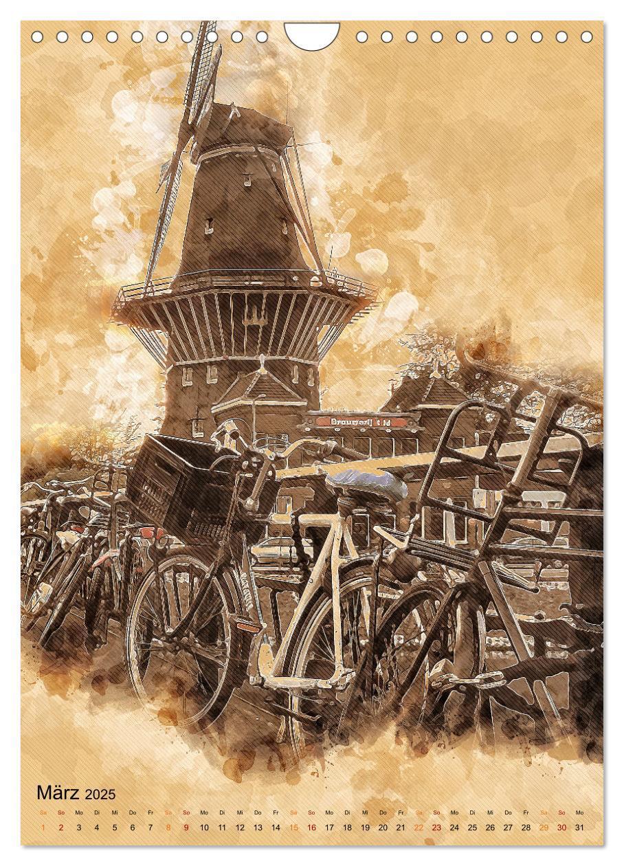 Bild: 9783435930678 | Fahrrad - Retro-Kalender (Wandkalender 2025 DIN A4 hoch), CALVENDO...