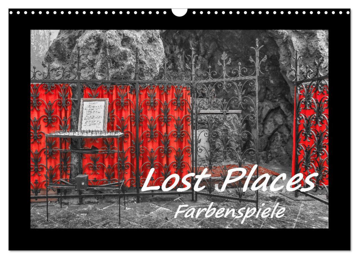 Cover: 9783383026904 | Lost Places - Farbenspiele (Wandkalender 2024 DIN A3 quer),...