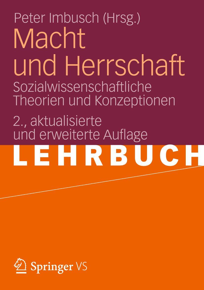 Cover: 9783531179247 | Macht und Herrschaft | Peter Imbusch | Taschenbuch | vii | Deutsch