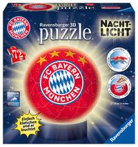 Cover: 4005556121779 | Nachtlicht FC Bayern München 3D Puzzle-Ball 72 Teile | Spiel | 12177