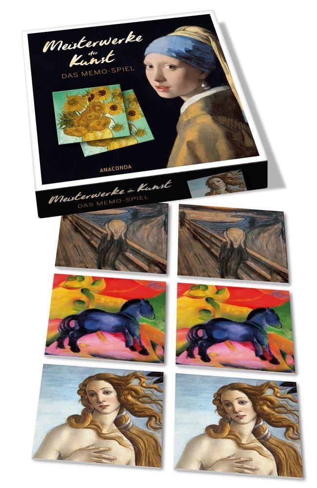 Bild: 9783730608128 | Meisterwerke der Kunst | Memo-Spiel mit 40 Spielkarten im Spielkarton