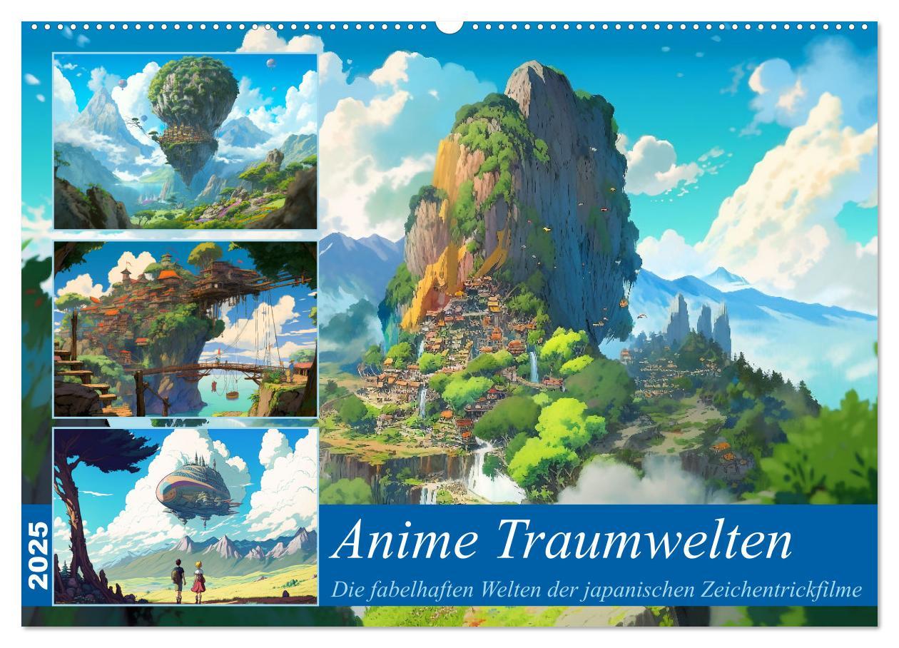 Cover: 9783383904394 | Anime Traumwelten (Wandkalender 2025 DIN A2 quer), CALVENDO...