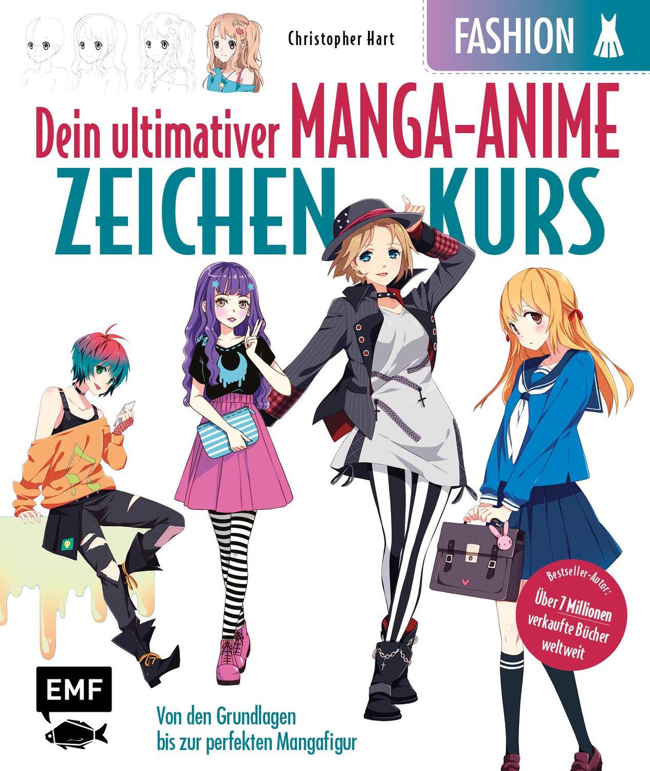 Cover: 9783745900590 | Dein ultimativer Manga-Anime-Zeichenkurs - Fashion - Starke...