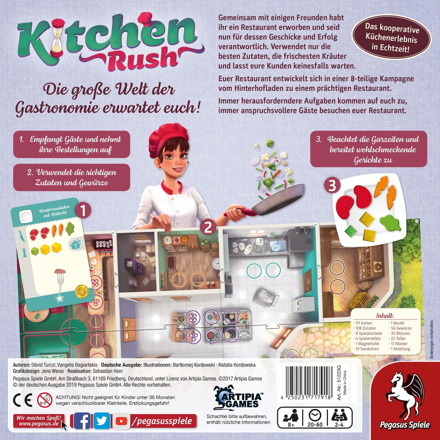 Bild: 4250231717918 | Kitchen Rush *Empfohlen Spiel des Jahres 2020* | Spiel | Deutsch