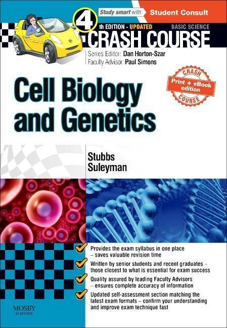 Cover: 9780723438762 | Crash Course Cell Biology and Genetics Updated Print + eBook edition