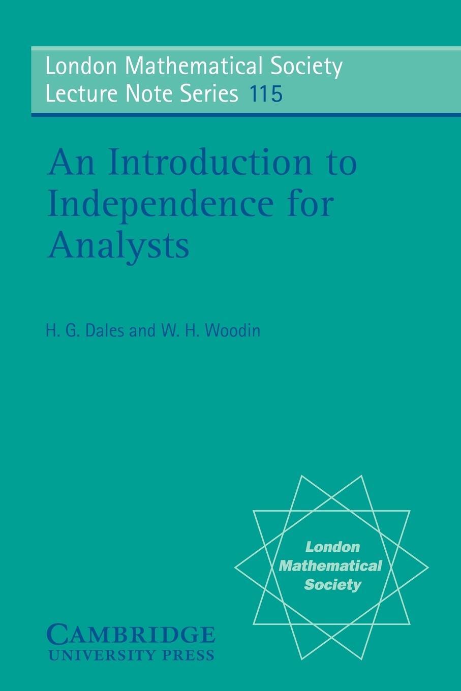 Cover: 9780521339964 | An Introduction to Independence for Analysts | H. G. Dales (u. a.)