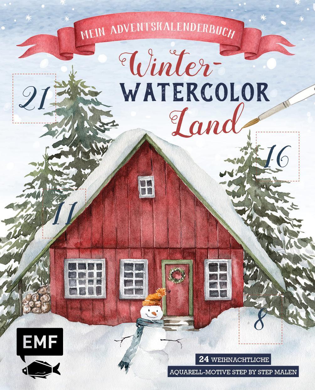 Cover: 9783745912722 | Mein Adventskalender-Buch: Winter-Watercolor-Land | Buch | Deutsch