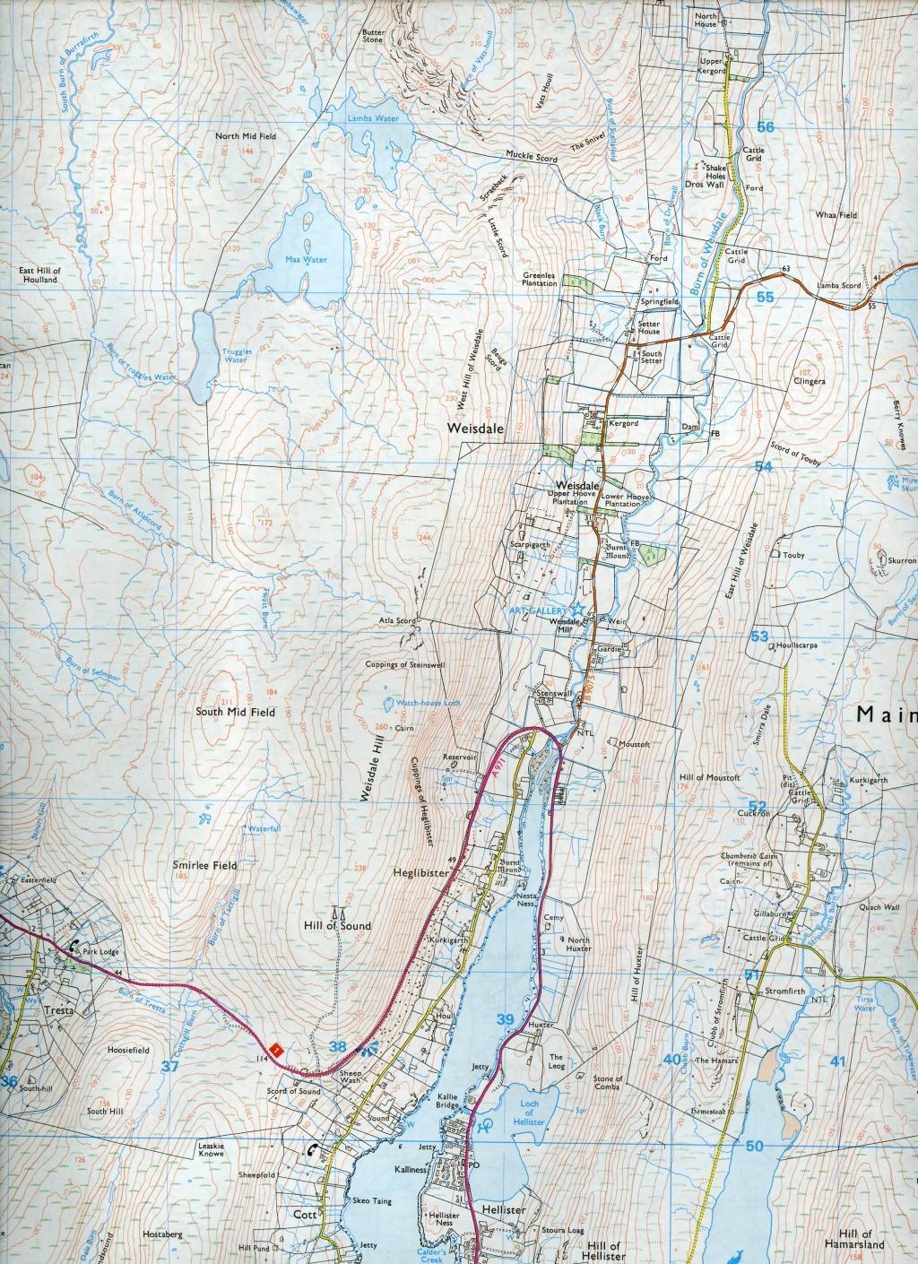 Bild: 9780319247181 | Shetland - Mainland Central | Ordnance Survey | (Land-)Karte | 2015