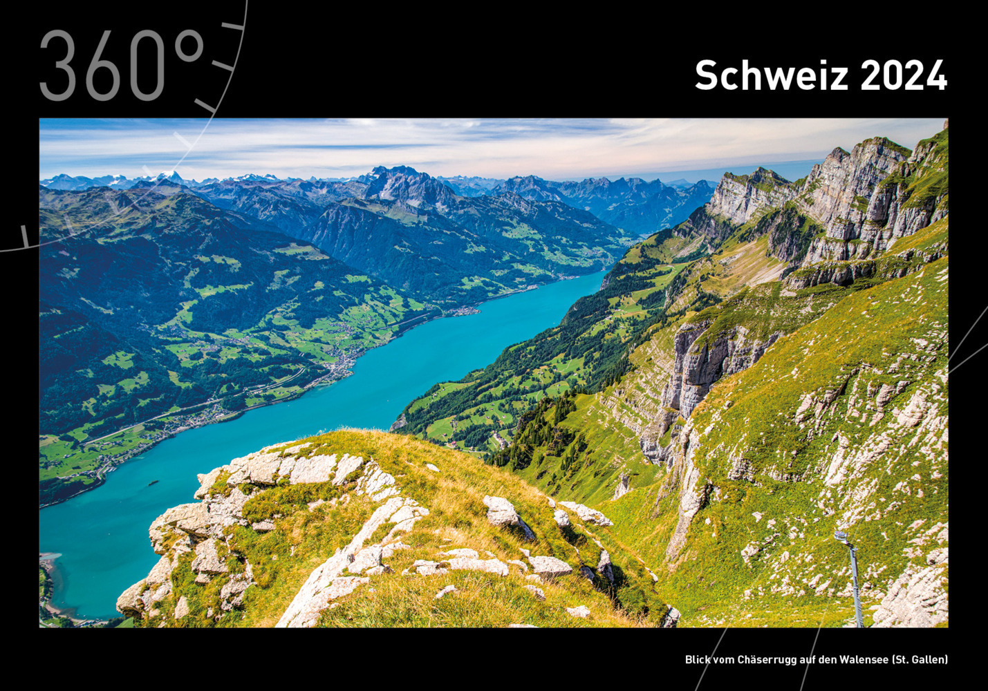 Cover: 9783968553511 | 360° Schweiz Premiumkalender 2024 | Christian Heeb | Kalender | 14 S.