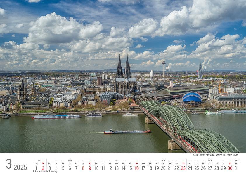 Bild: 9783965352070 | Köln 2025 Bildkalender A4 quer, spiralgebunden | Holger Klaes | 2025