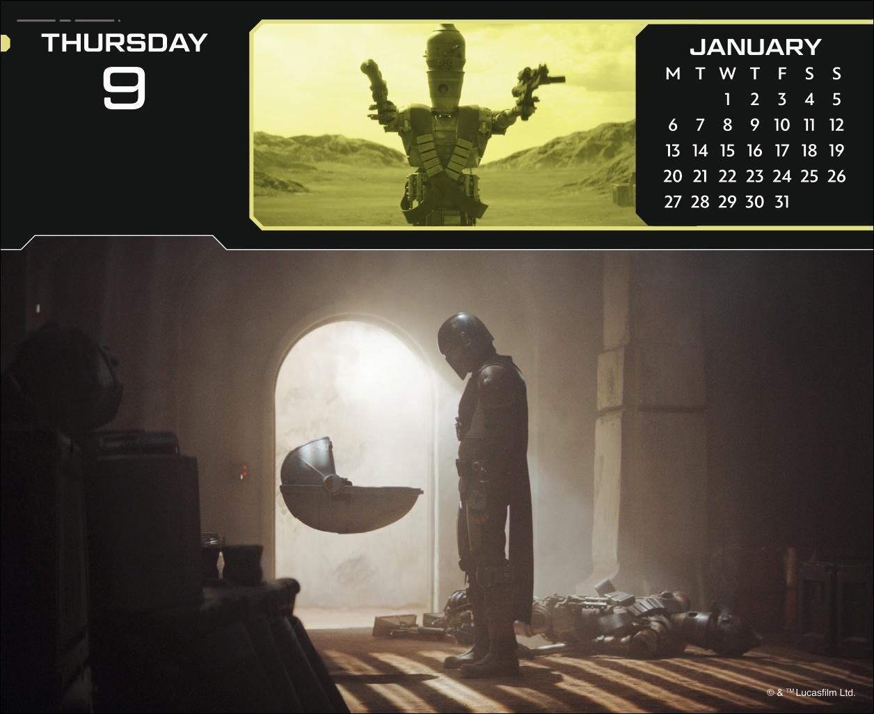 Bild: 9783840196874 | The Mandalorian The Child Tagesabreißkalender 2025 | Kalender | 320 S.