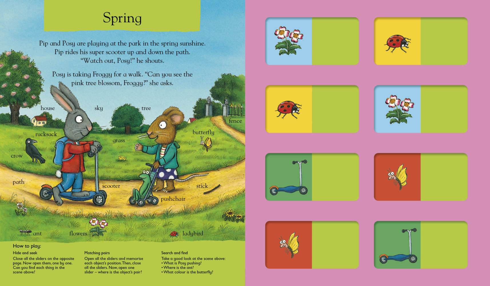 Bild: 9781805134053 | Pip and Posy: The Super Seasons (Memory Game Book) | Axel Scheffler