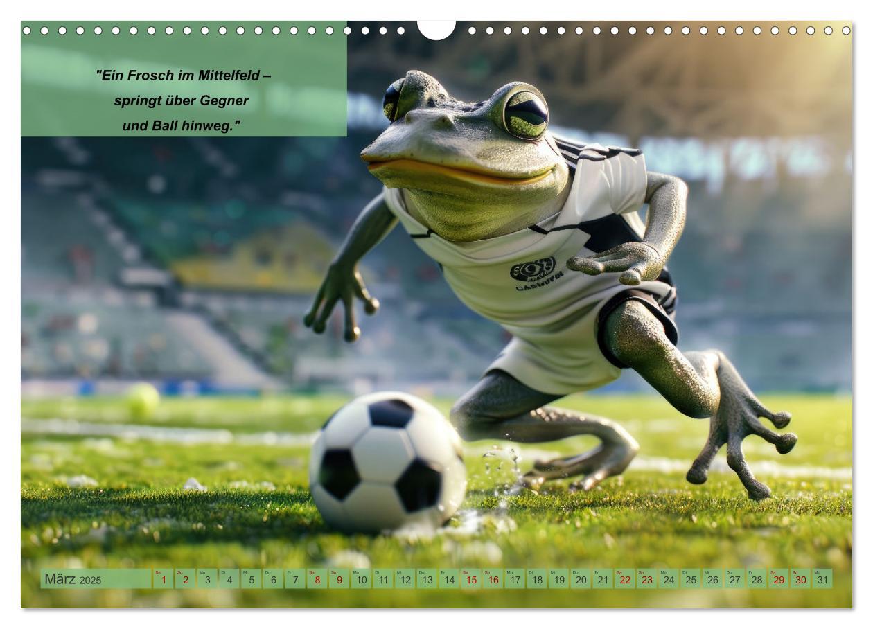 Bild: 9783457152713 | Der tierisch lustige Fußballkalender (Wandkalender 2025 DIN A3...