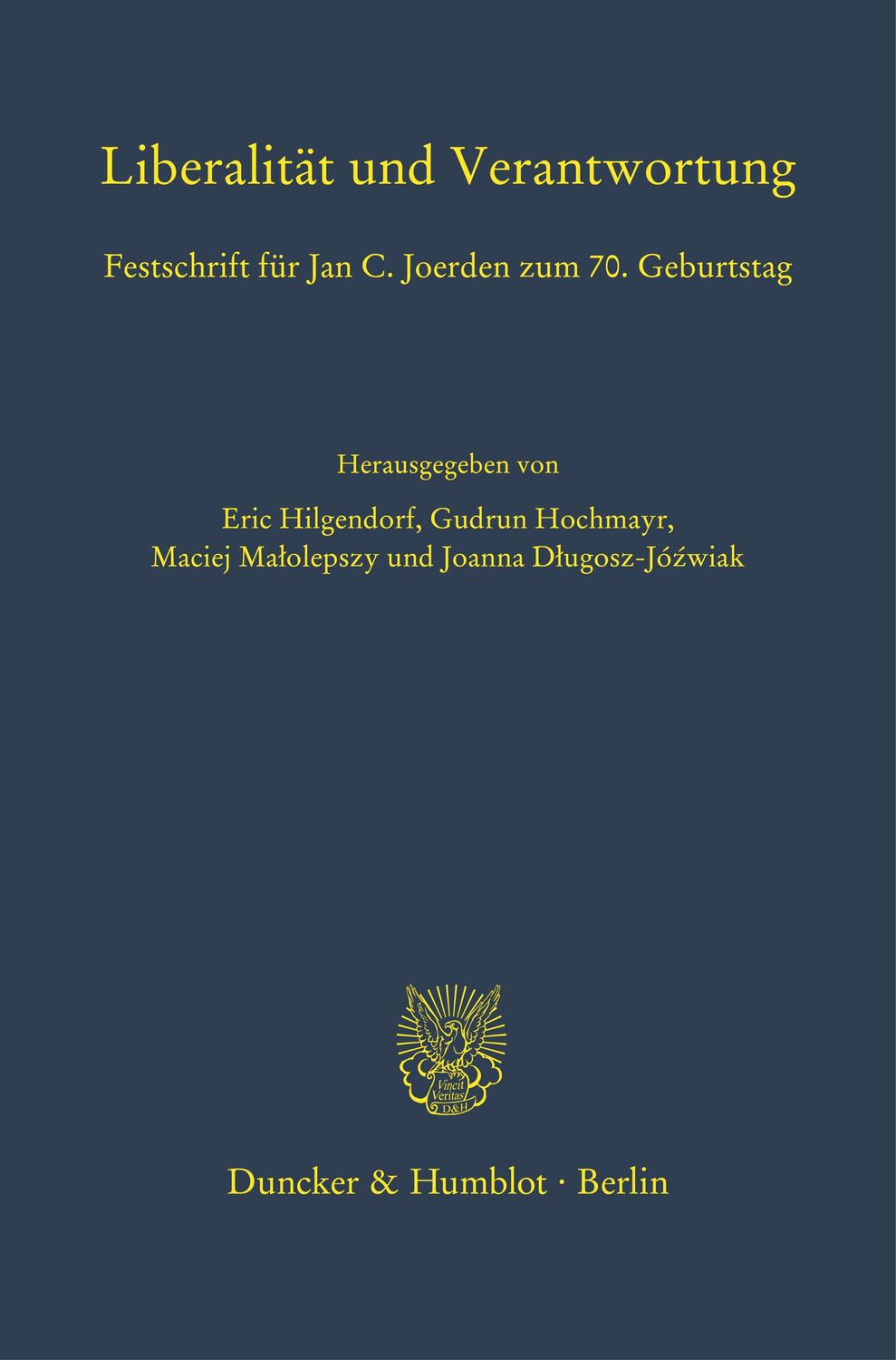 Cover: 9783428184231 | Liberalität und Verantwortung. | Maciej Malolepszy | Buch | Deutsch