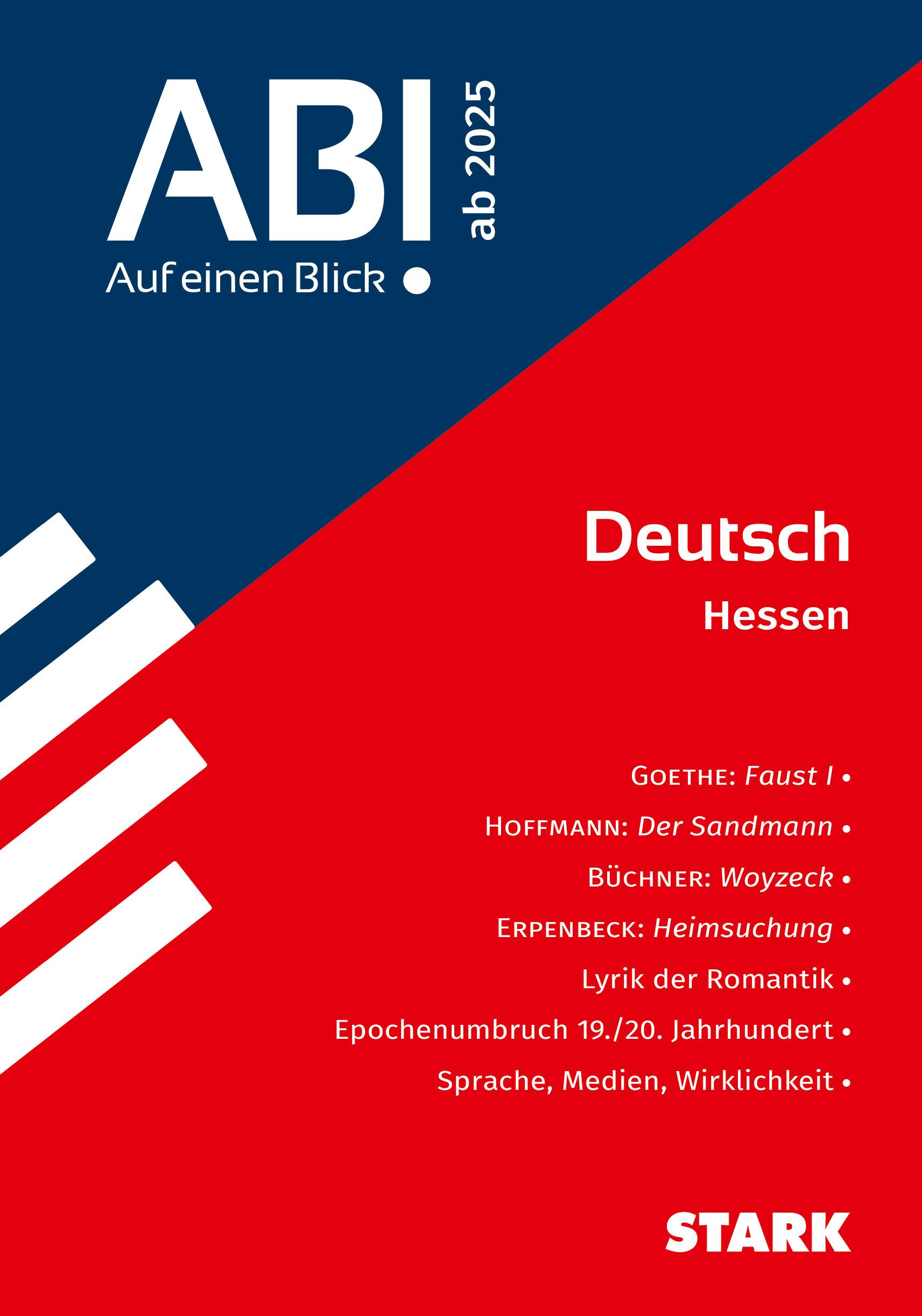 Cover: 9783849059842 | STARK Abi - auf einen Blick! Deutsch Hessen 2025 | Taschenbuch | 84 S.