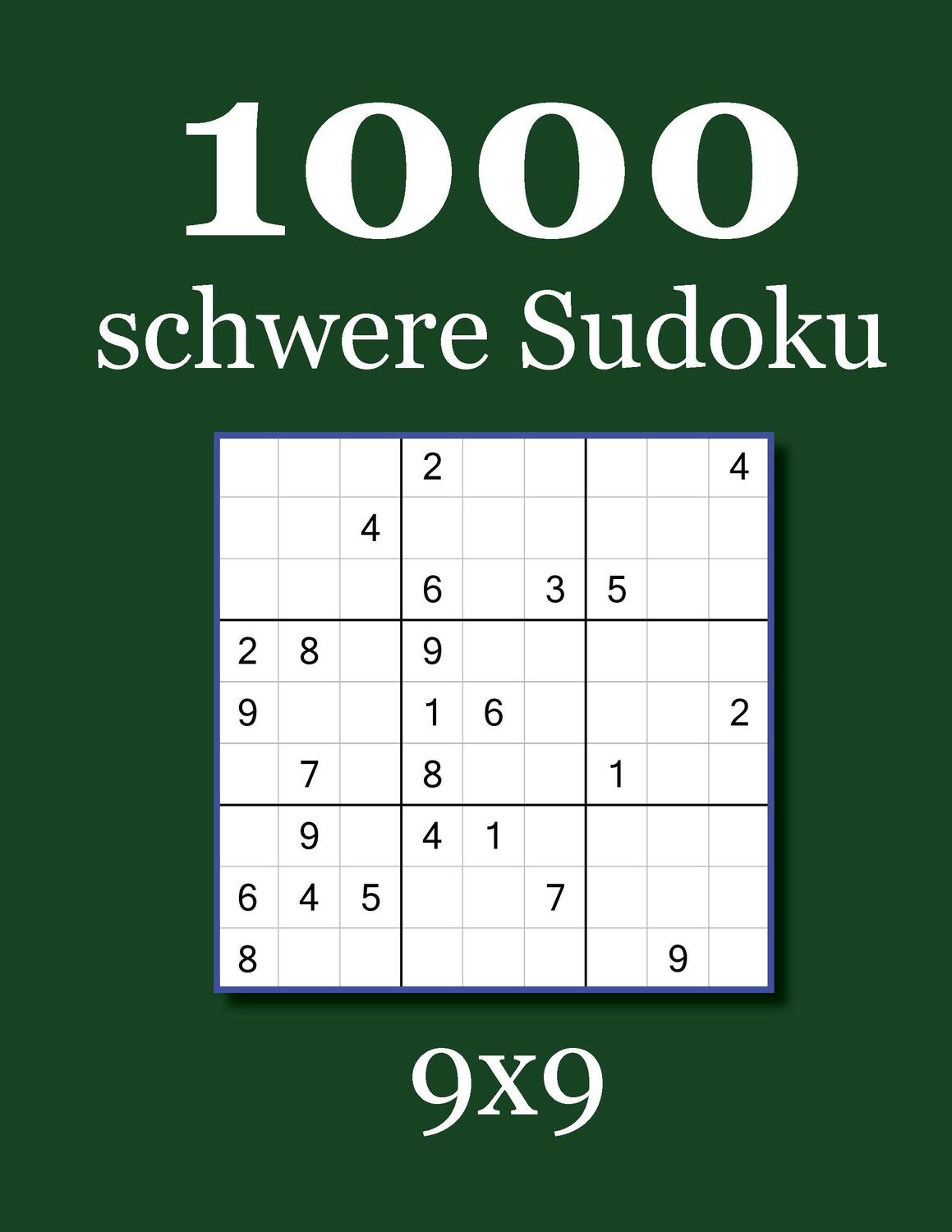Cover: 9783954976287 | 1000 schwere Sudoku 9x9 | David Badger | Taschenbuch | Paperback