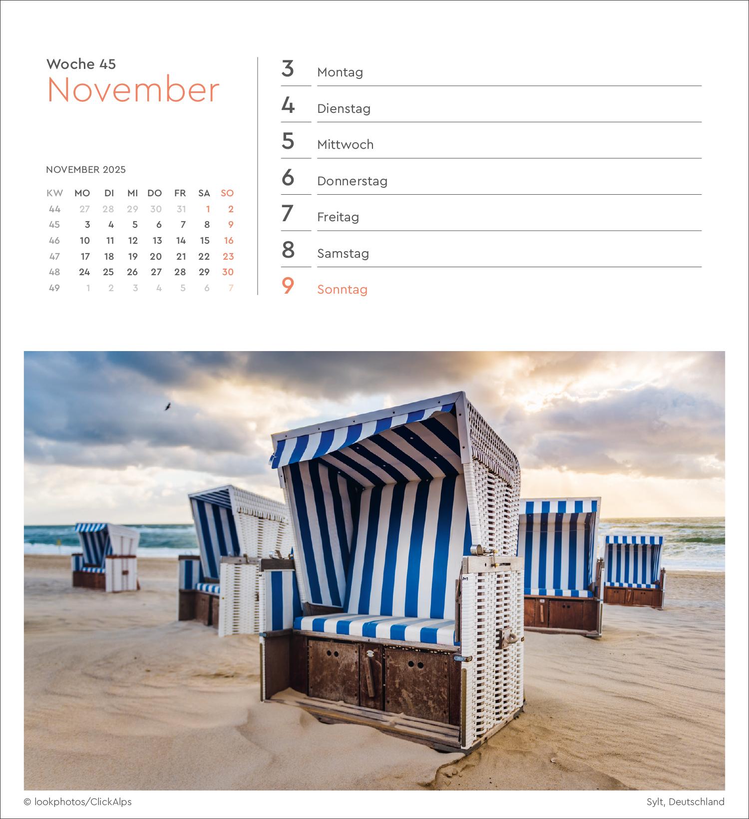 Bild: 9783965913899 | Nordseeküste - KUNTH Postkartenkalender 2025 | Kalender | 53 S. | 2025