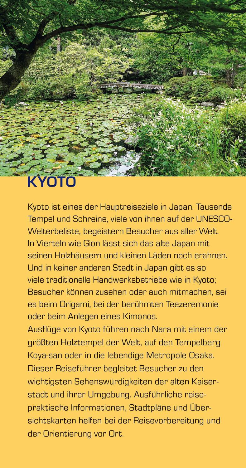 Bild: 9783897945043 | Reiseführer Kyoto | Mit Nara, Osaka und Koya-san | Isa Ducke (u. a.)