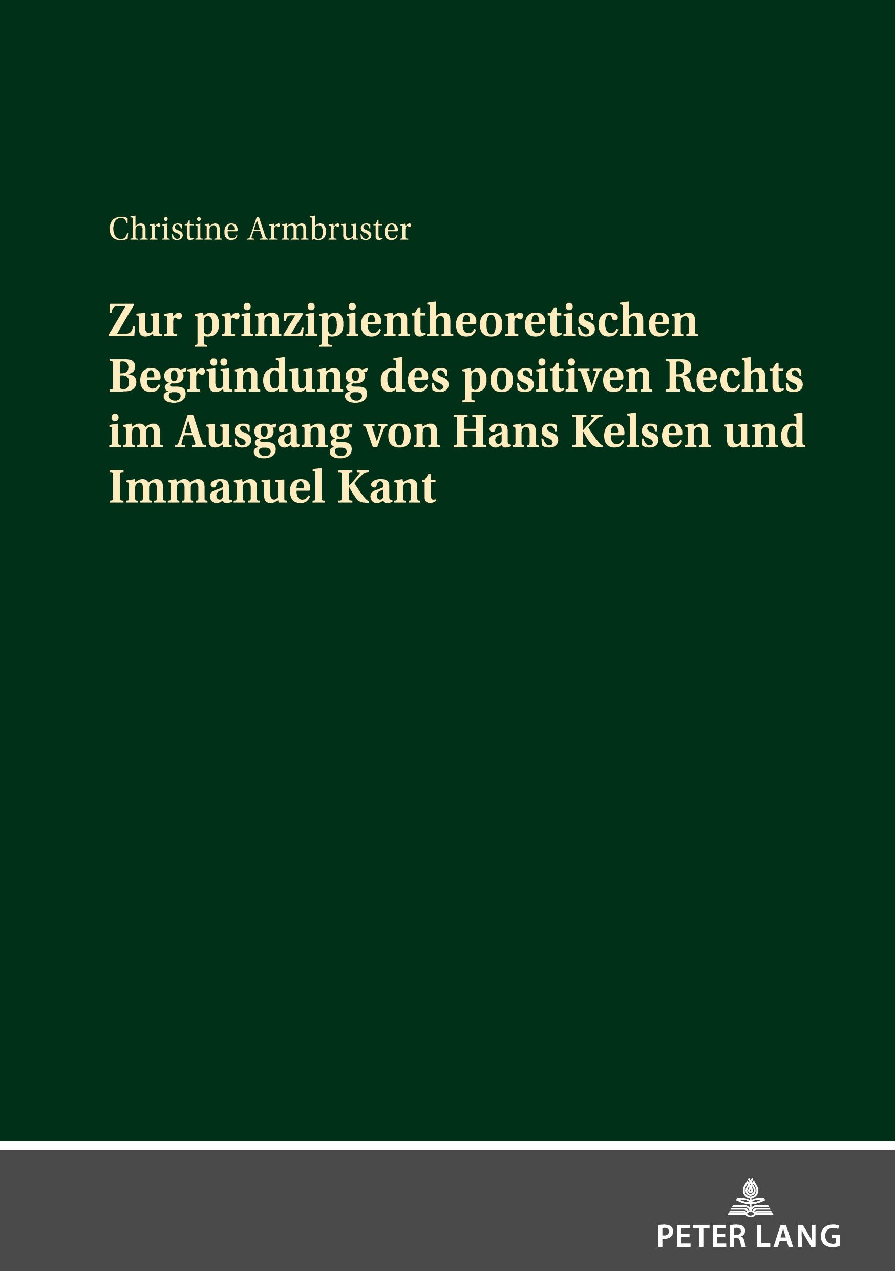 Cover: 9783631839331 | Zur prinzipientheoretischen Begründung des positiven Rechts im...