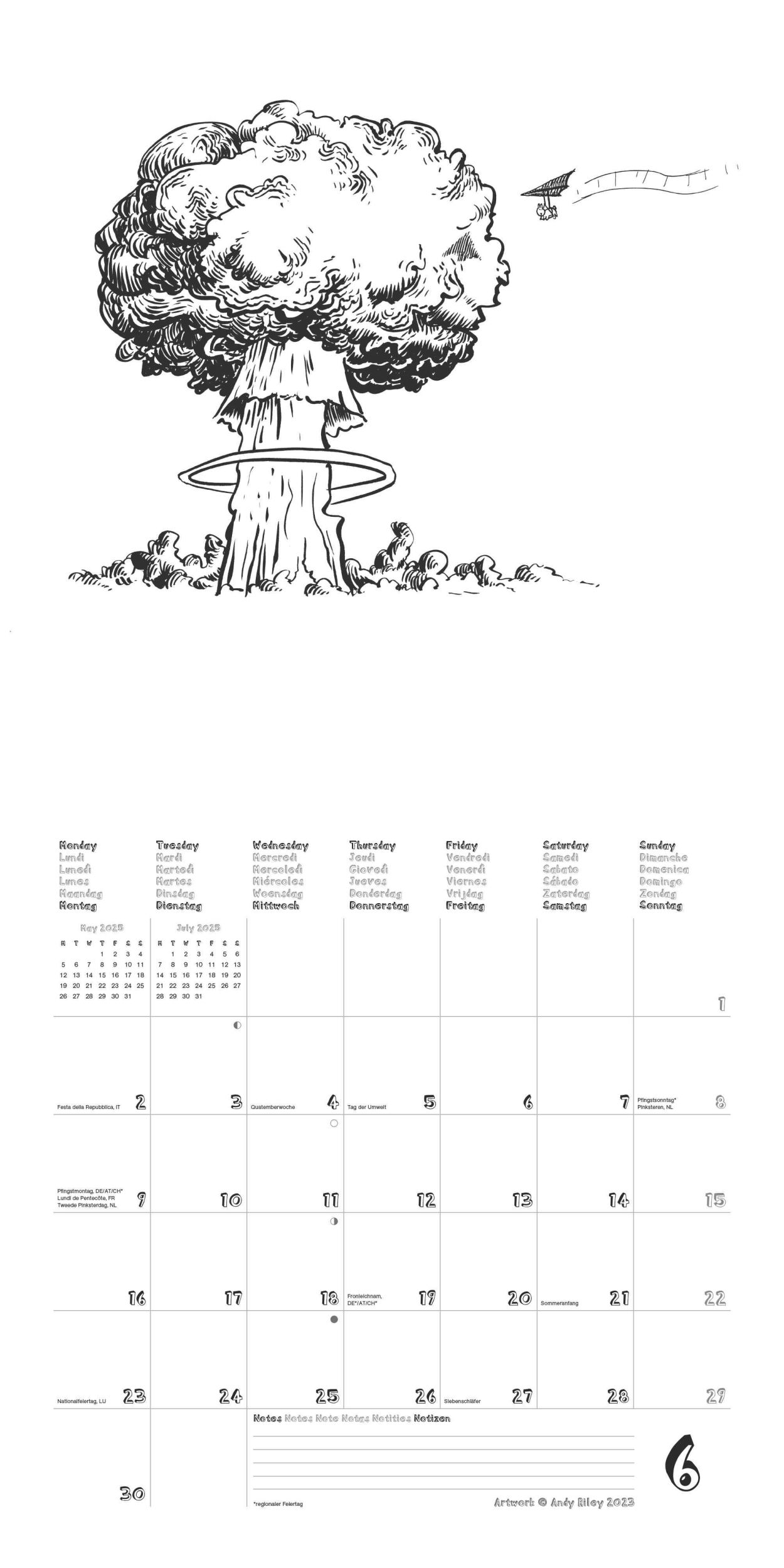 Bild: 4002725987938 | Bunny Suicides 2025 - Wand-Kalender - Broschüren-Kalender - 30x30 -...