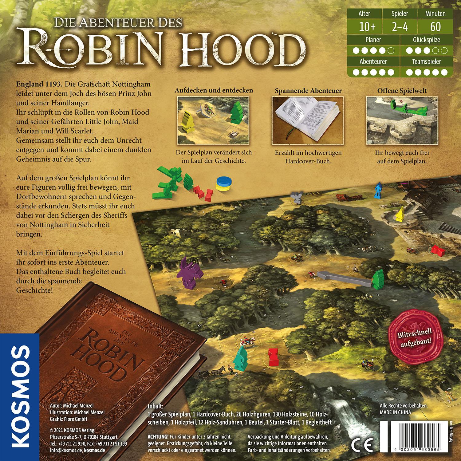 Bild: 4002051680565 | Die Abenteuer des Robin Hood | Michael Menzel | Spiel | Brettspiel