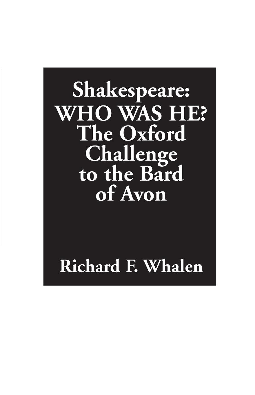 Cover: 9780313360503 | Shakespeare--Who Was He? The Oxford Challenge to the Bard of Avon