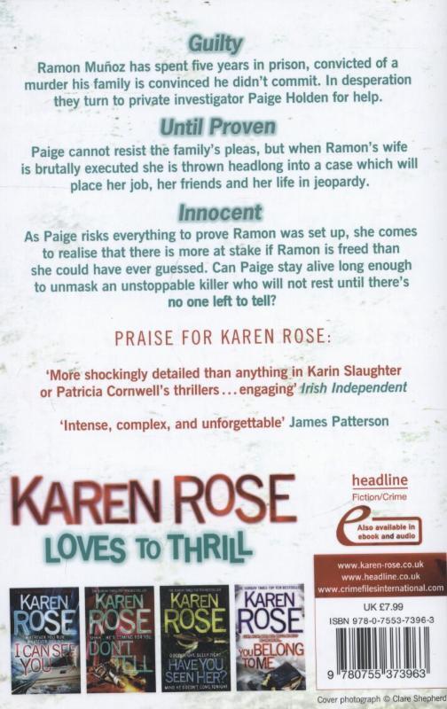 Rückseite: 9780755373963 | No One Left To Tell (The Baltimore Series Book 2) | Karen Rose | Buch