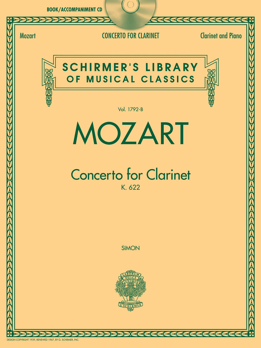 Cover: 884088658304 | Concerto For Clarinet K.622 - Clarinet/Piano | Wolfgang Amadeus Mozart