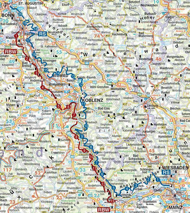 Bild: 9783763343546 | Rheinsteig - RheinBurgenWeg | 34 Etappen mit GPS-Tracks | Plogmann