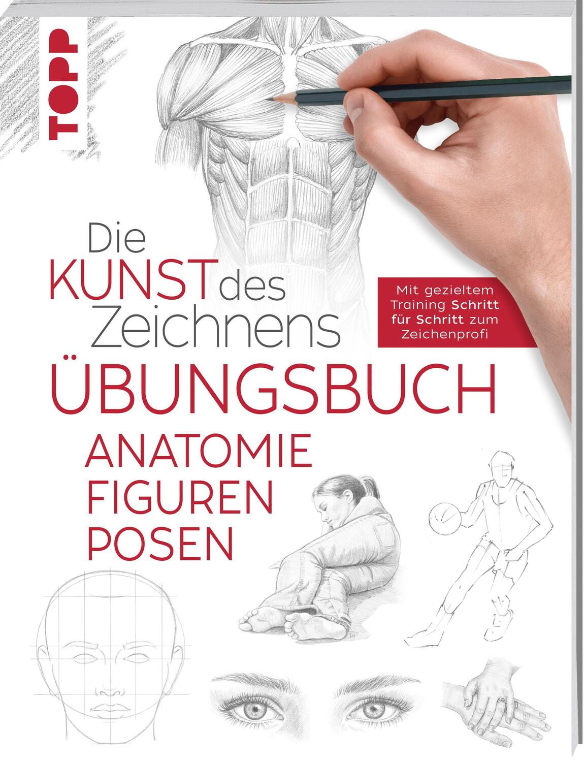 Cover: 9783772447679 | Die Kunst des Zeichnens - Anatomie Figuren Posen Übungsbuch | Buch