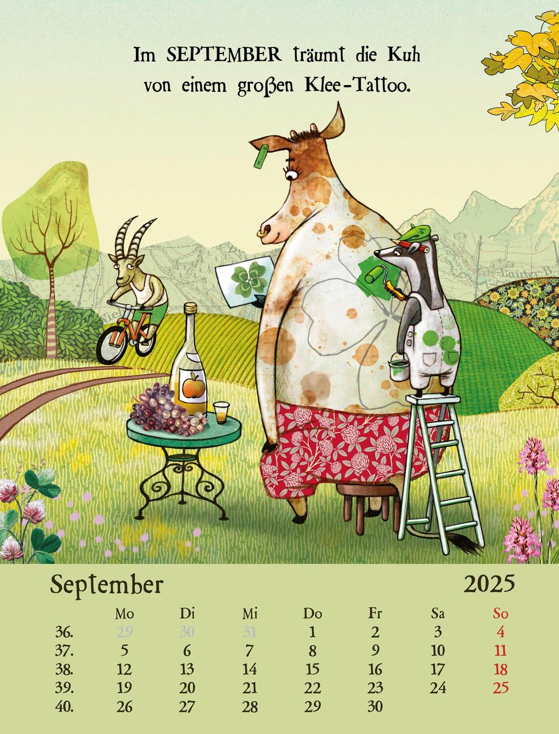 Bild: 4260308345166 | Wandkalender 2025: Der tierisch tolle Tierkalender | Werner Holzwarth